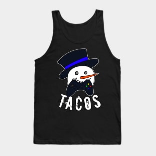 Snowman Gamer Face Tacos Tank Top